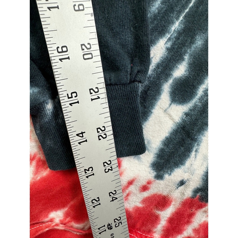 Simply Southern Christmas Dog Tie Dye Long Sleeve Shirt Red Black Large - Picture 6 of 11